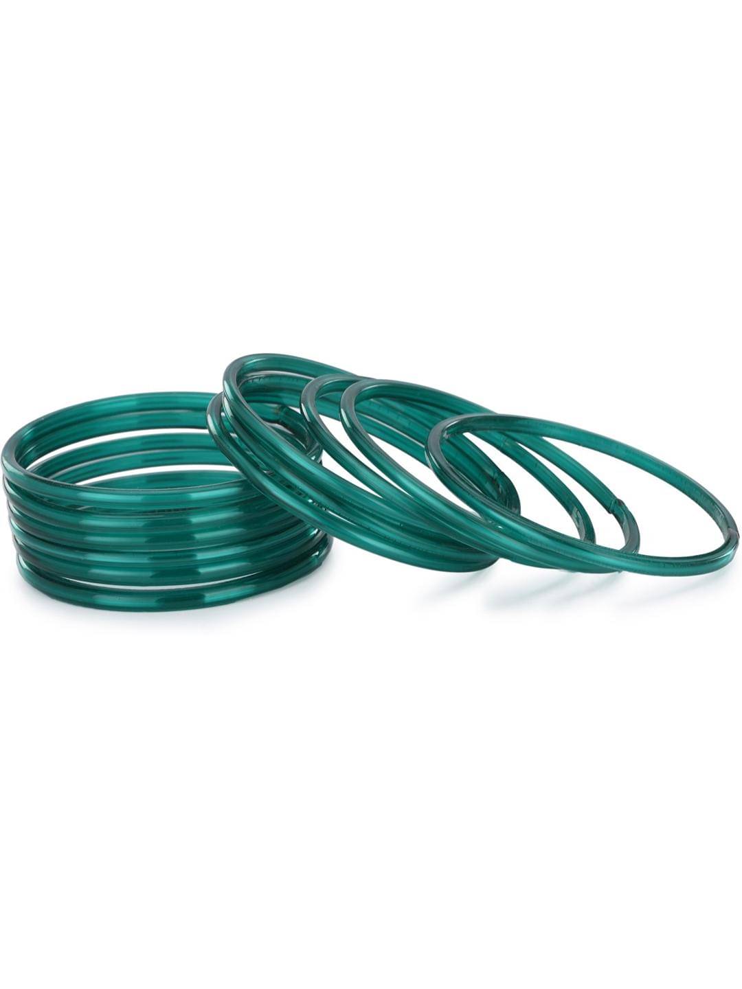     			Somil Turquoise Bangle Set ( Pack of 12 )