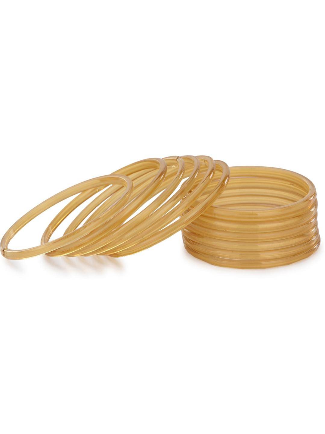 Somil Yellow Bangle Set ( Pack of 12 ) Somil Yellow Bangle Set ( Pack of 12 )