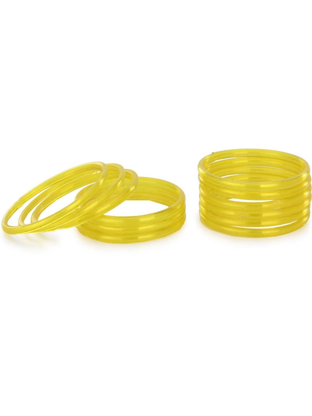 Somil Yellow Bangle Set ( Pack of 12 ) Somil Yellow Bangle Set ( Pack of 12 )