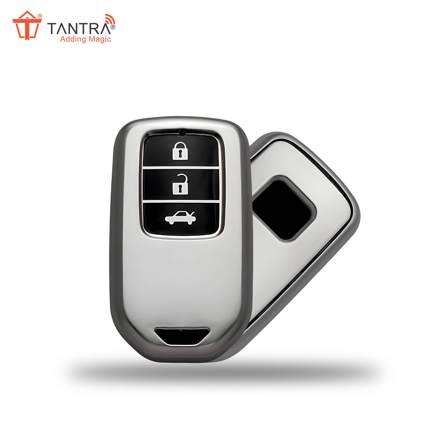     			TANTRA Premium TPU Key Case Cover Remote Car Key Shell for Honda 3 Button Key Cover