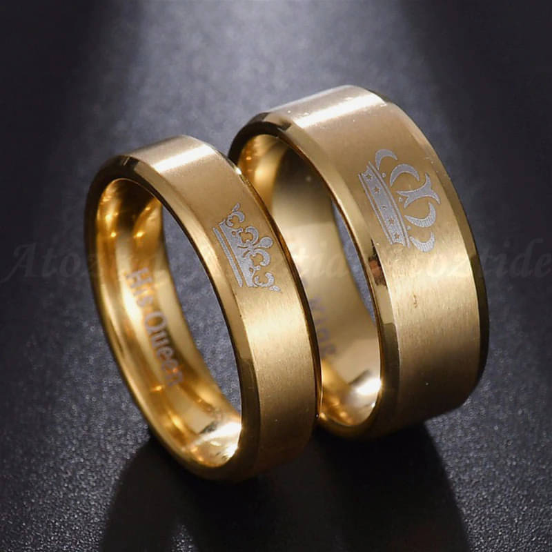 Thrillz Gold Couple Ring ( Pack of 2 )     			Thrillz Gold Couple Ring ( Pack of 2 )