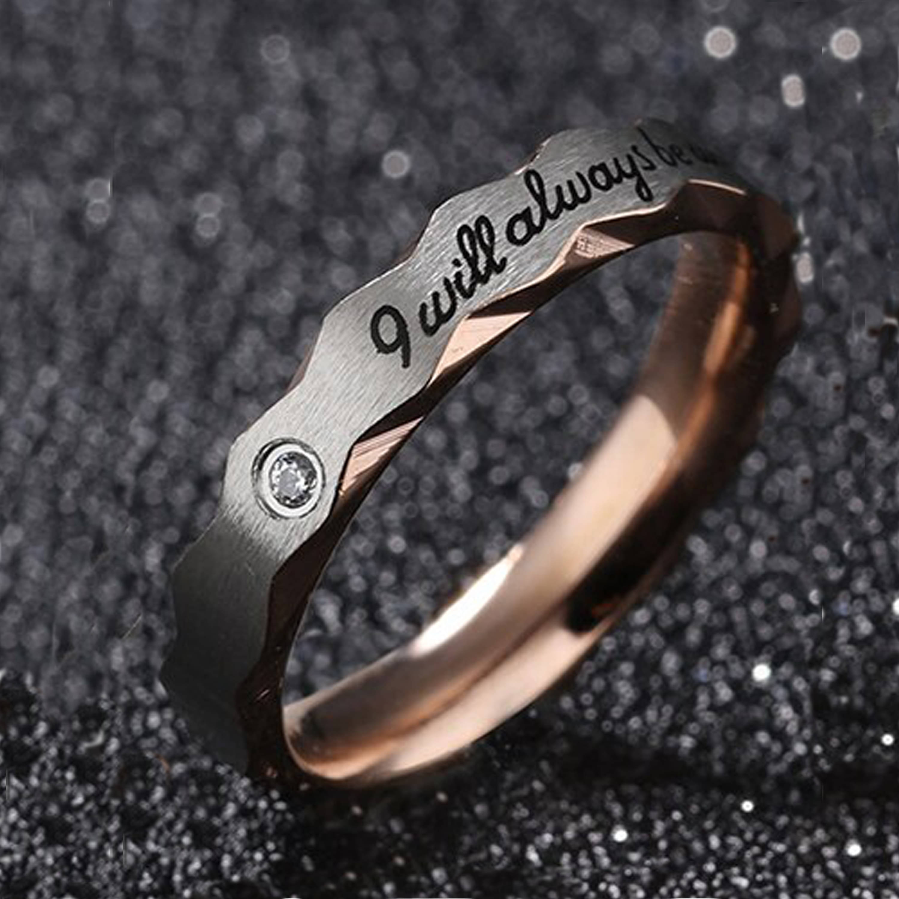     			Thrillz Rose Gold Rings ( Pack of 1 )