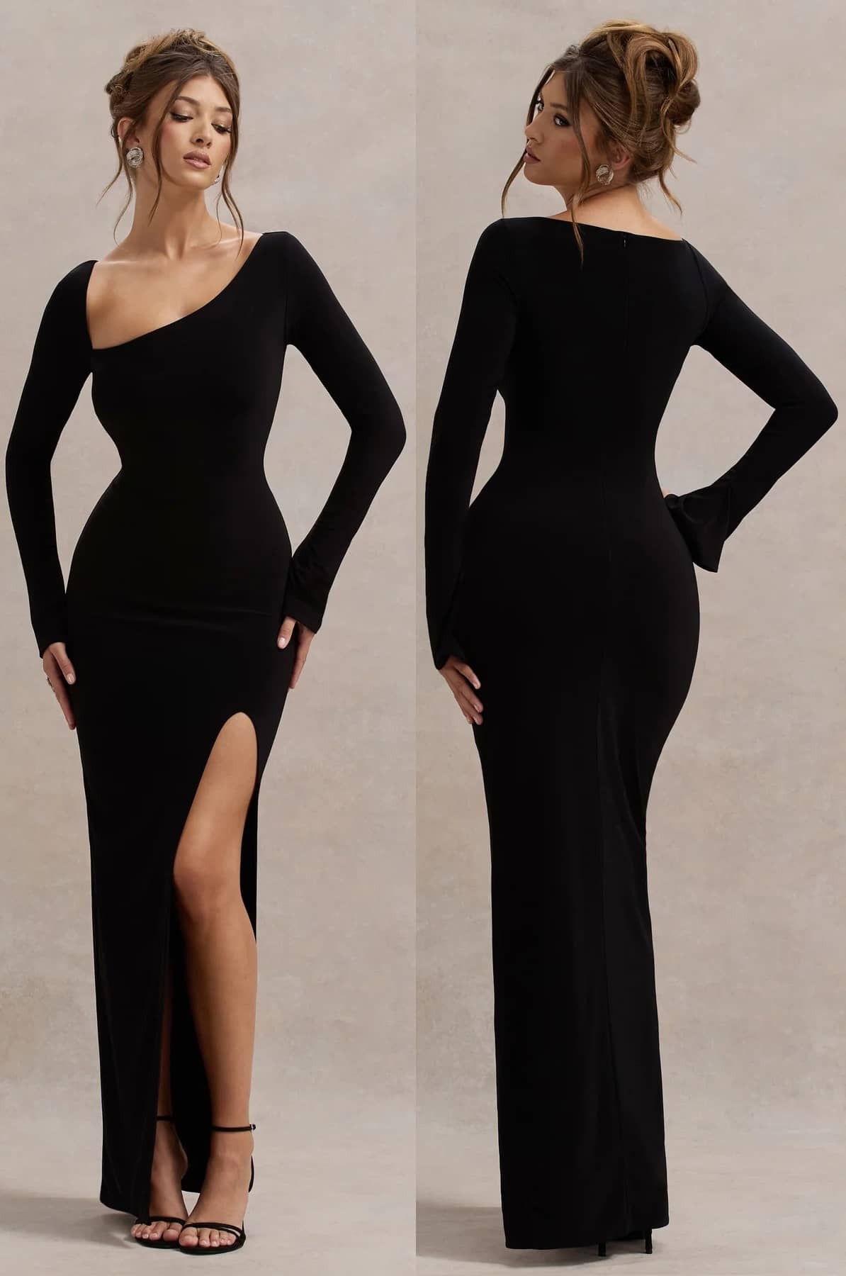 Traquila Women Lycra Solid Bodycon Dress ( Black )