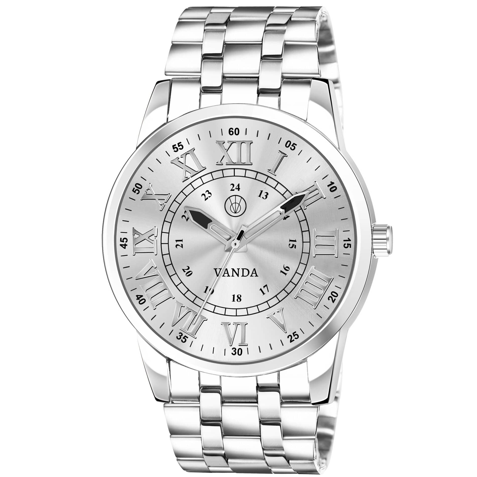 VANDA Silver Stainless Steel Analog Men's Watch