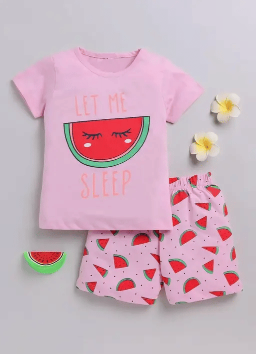     			VELION Pack of 1 Baby Girls Cotton Blend Top & Shorts ( Pink )