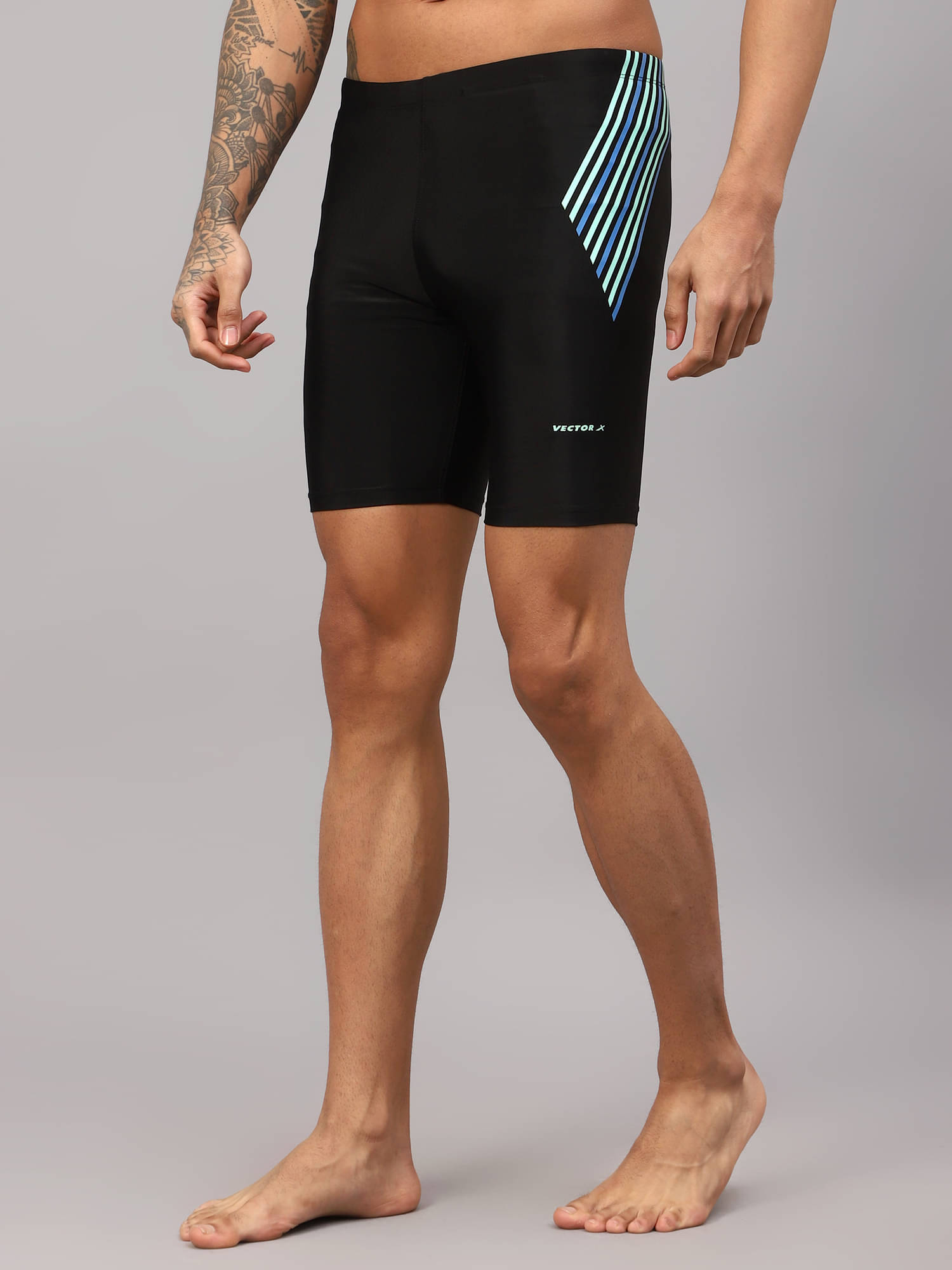 Vector X Black Lycra Men's Swimming Shorts ( Pack of 1 ) Vector X Black Lycra Men's Swimming Shorts ( Pack of 1 )