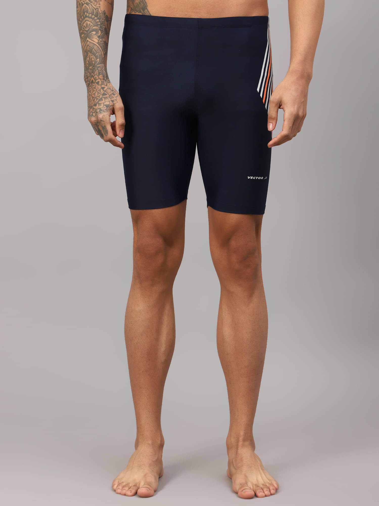 Vector X Navy Lycra Men's Swimming Shorts ( Pack of 1 ) Vector X Navy Lycra Men's Swimming Shorts ( Pack of 1 )