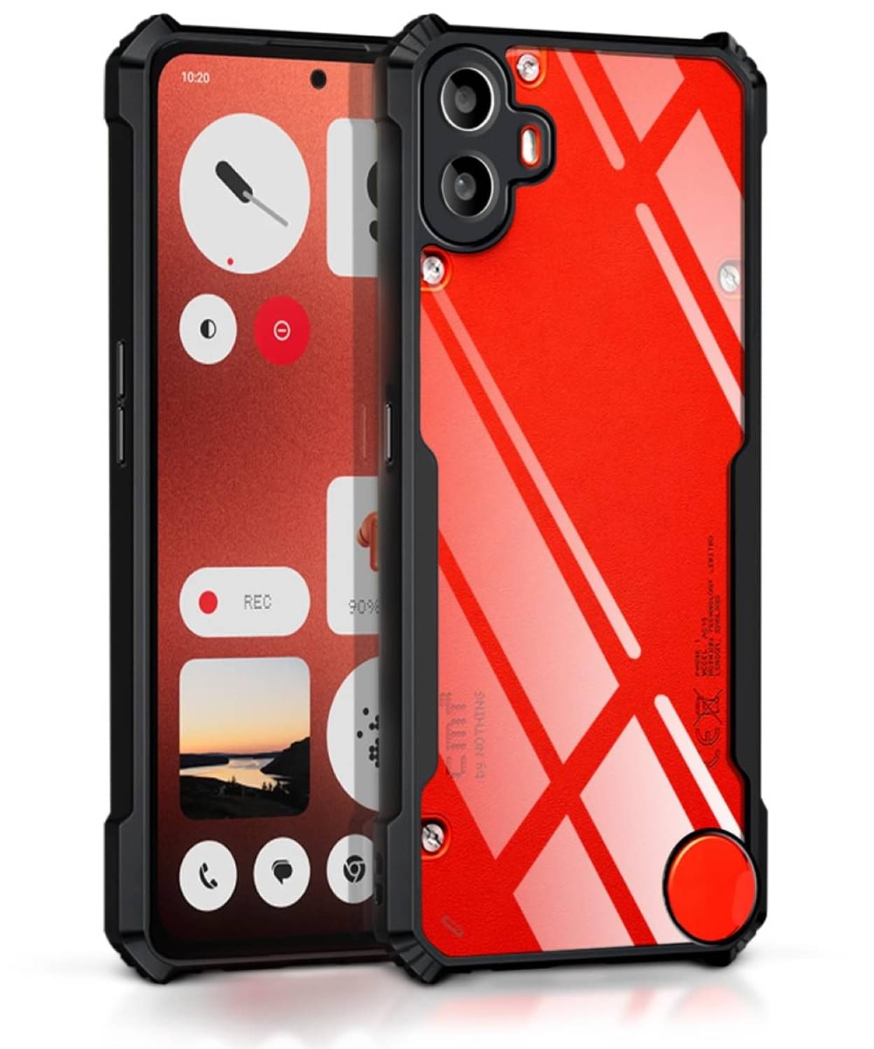 ZAMN Shock Proof Case Compatible For Polycarbonate CMF PHONE 1 by nothing ( ) ZAMN Shock Proof Case Compatible For Polycarbonate CMF PHONE 1 by nothing ( )