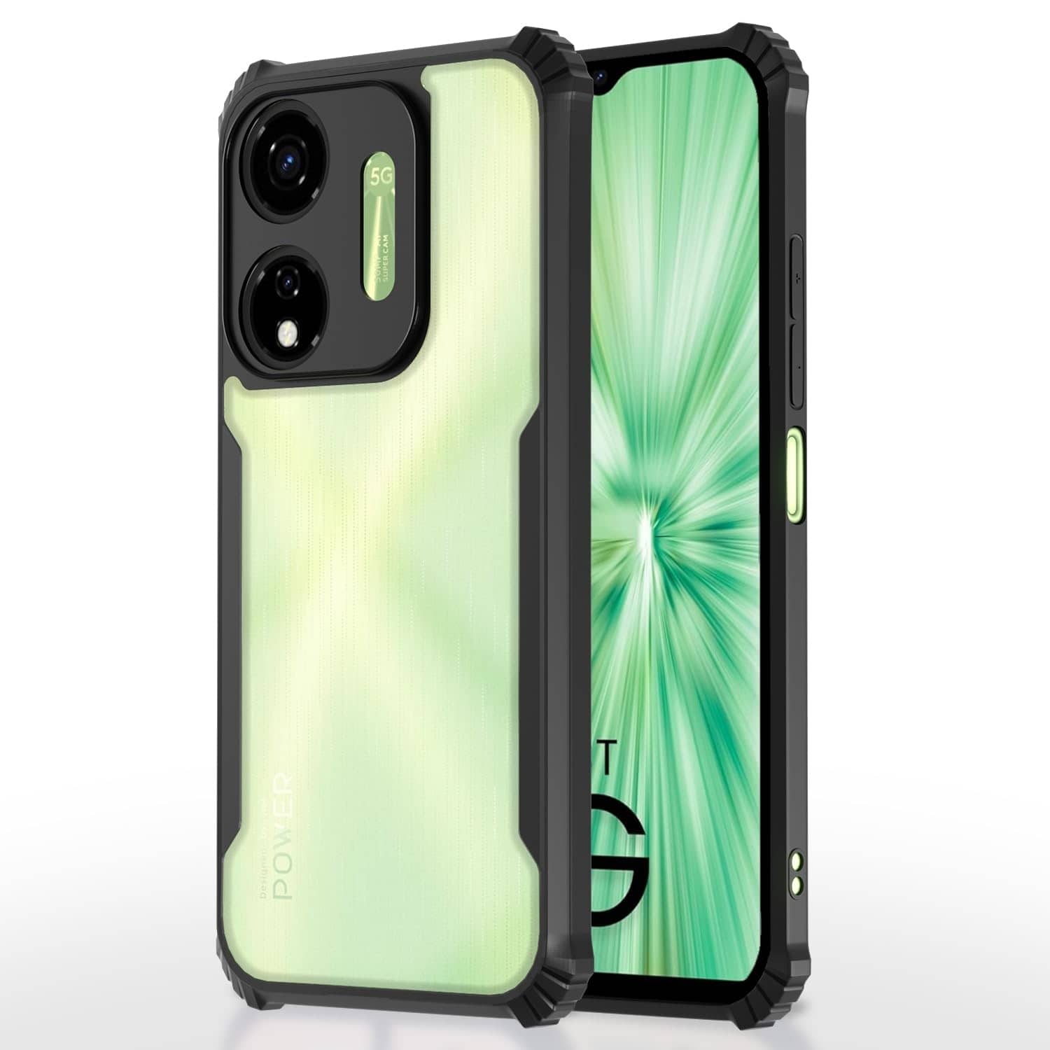 ZAMN Shock Proof Case Compatible For Polycarbonate Itel P55 5G ( )