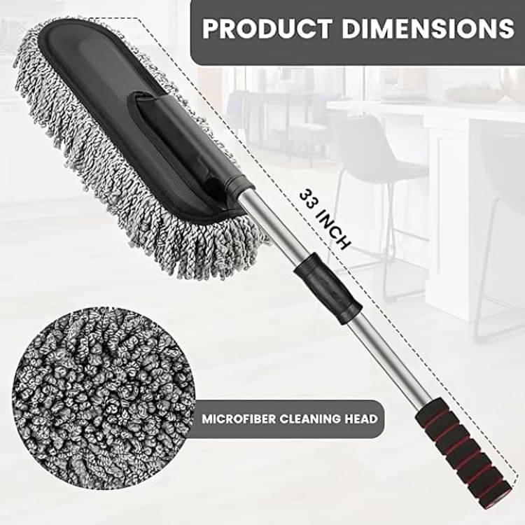     			Extendable Ultra Soft Microfiber Car Duster(Pack of 1)