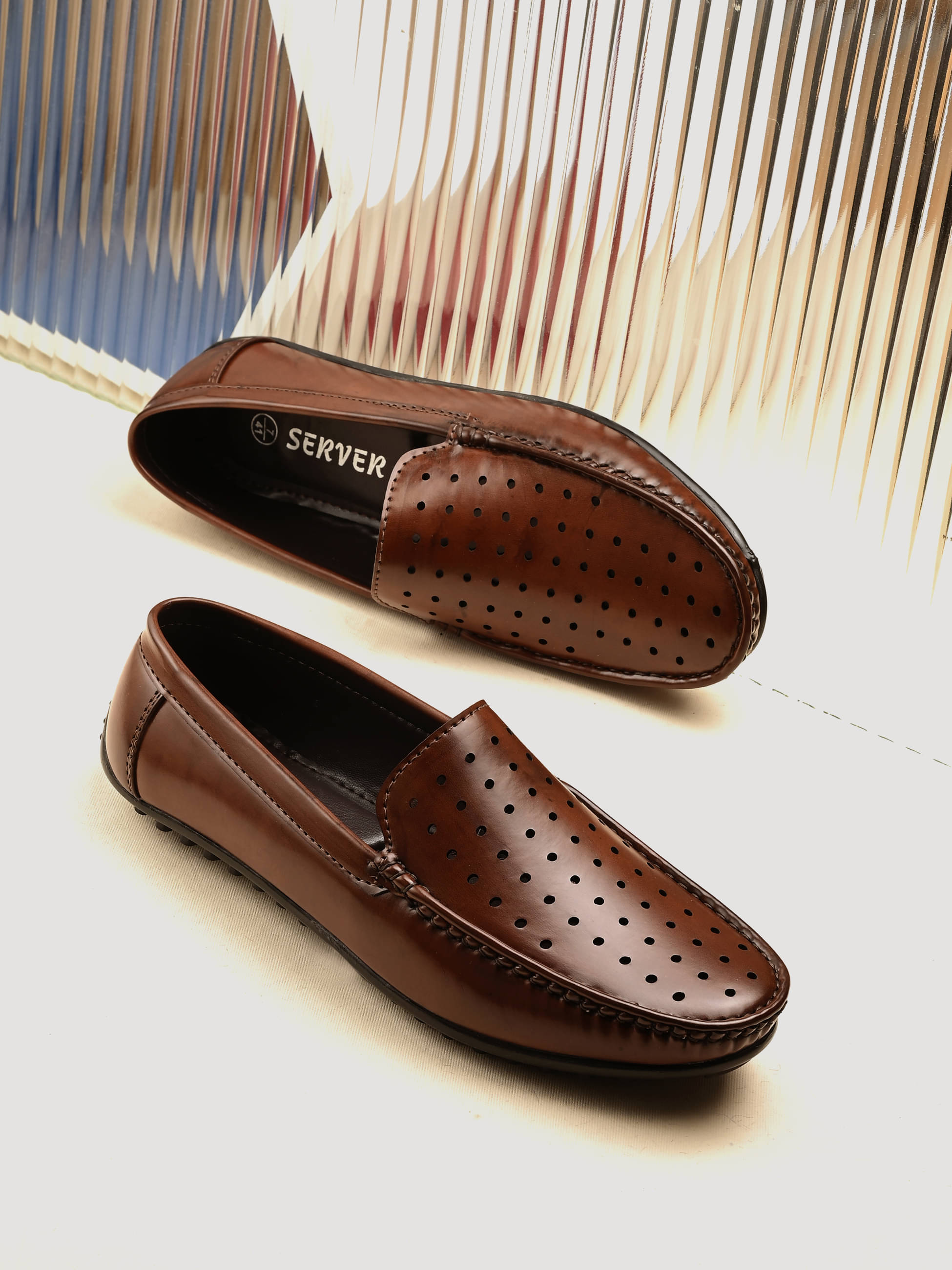     			server Brown Men's Slip on