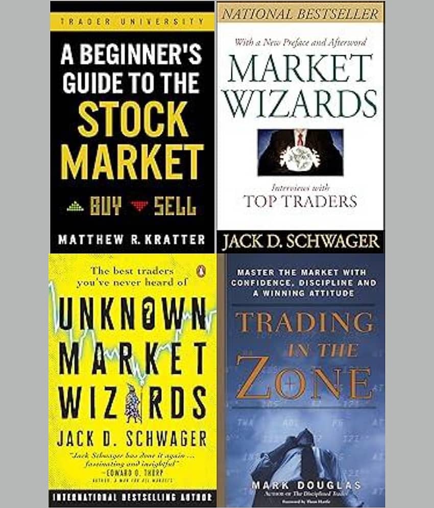 A Beginner's Guide to the Stock Market + Unknown Market Wizards + Market Wizards: Interviews with Top Traders + Trading in the Zone - Stationery | Buy online on ZillyBuy