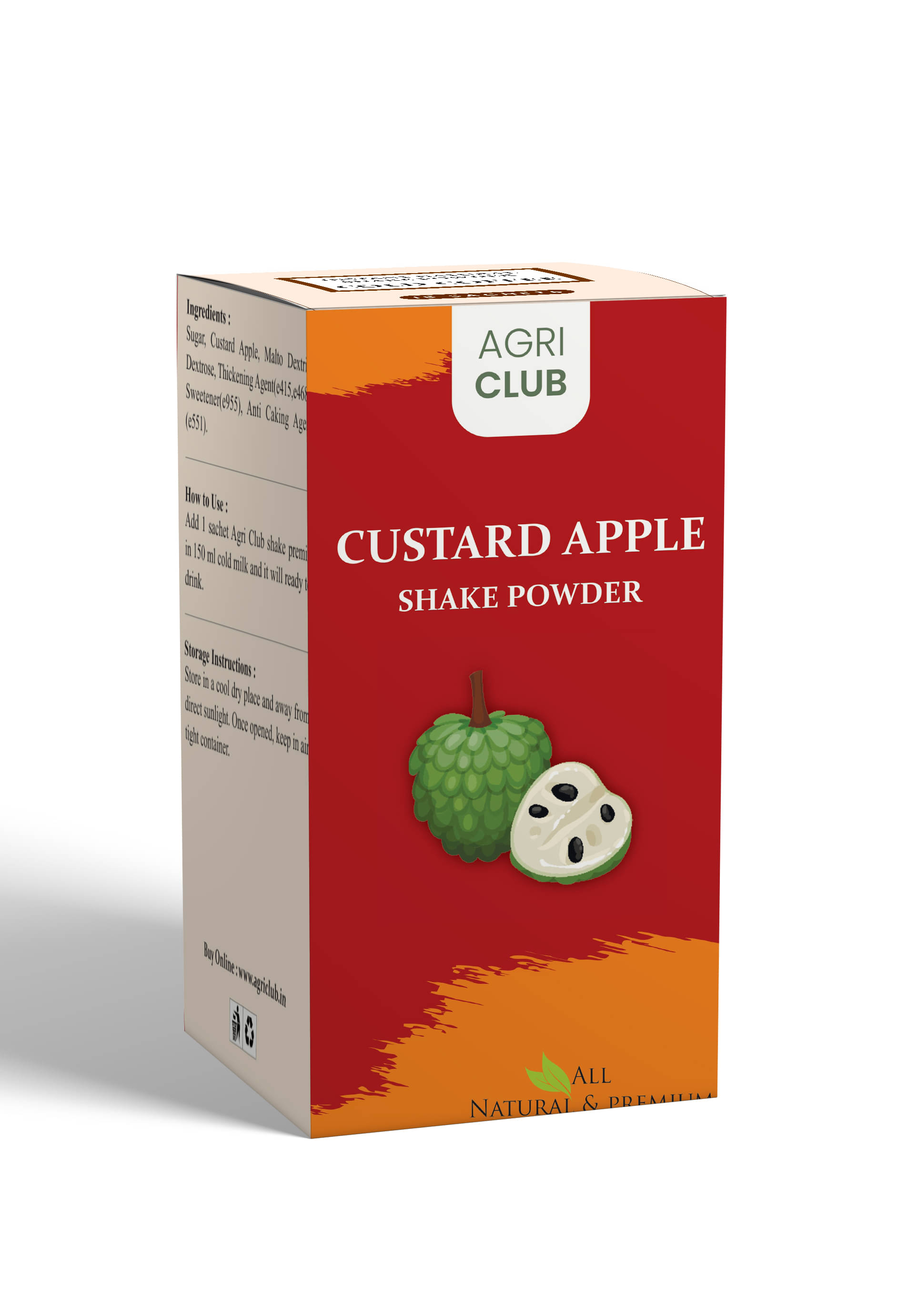 AGRI CLUB Custard Apple Shake Instant Mix 225 gm AGRI CLUB Custard Apple Shake Instant Mix 225 gm