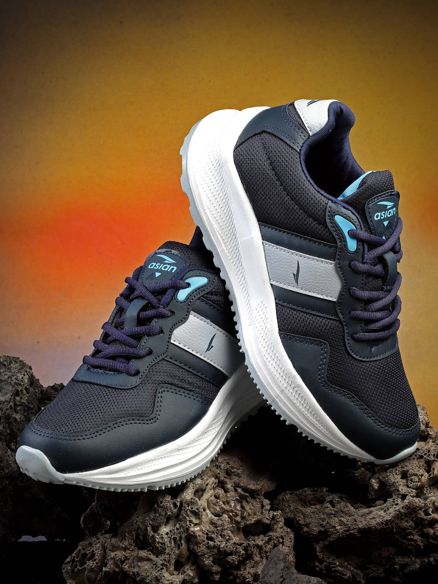 ASIAN - Navy Women's Running Shoes ASIAN - Navy Women's Running Shoes
