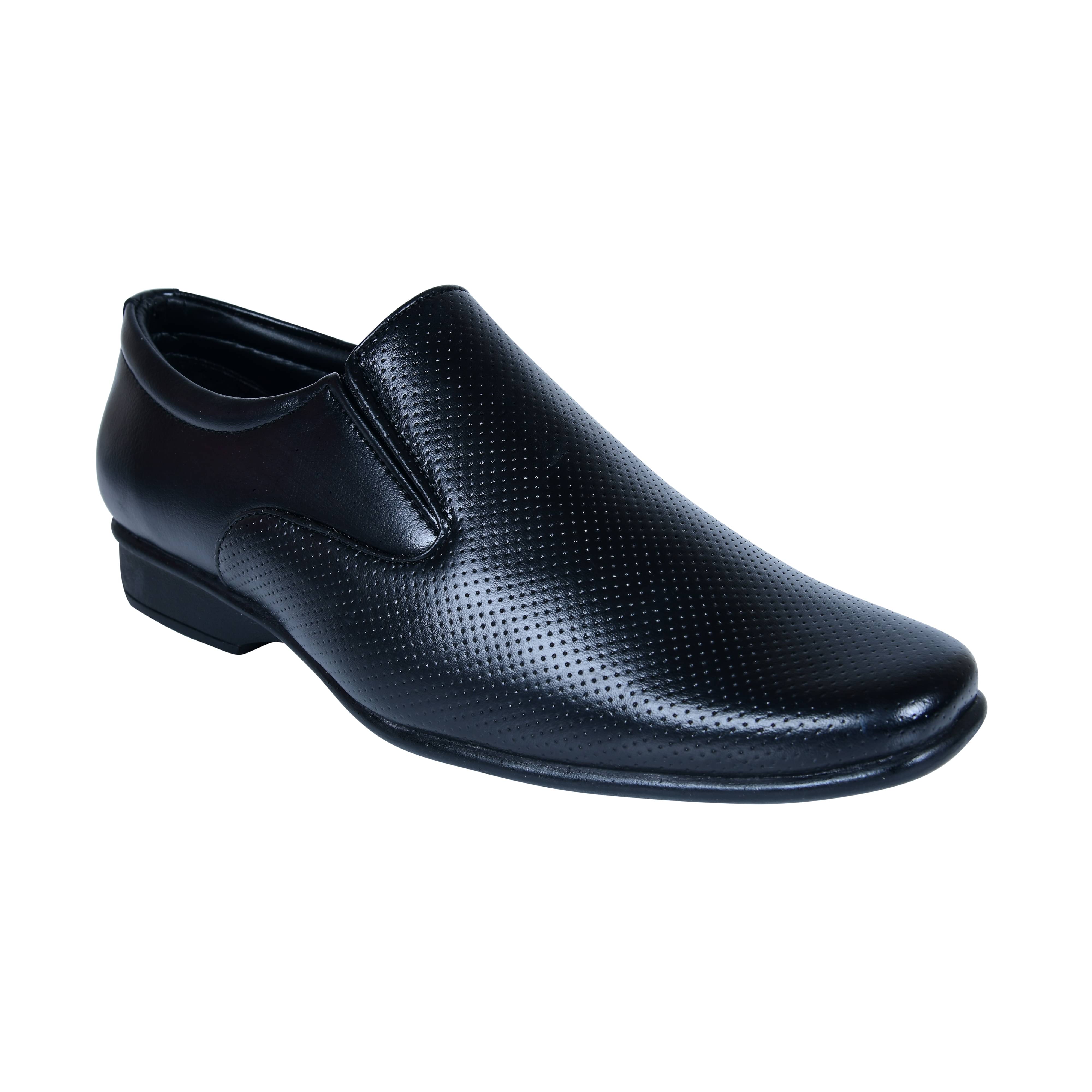     			Action Black Men's Slip On Formal Shoes