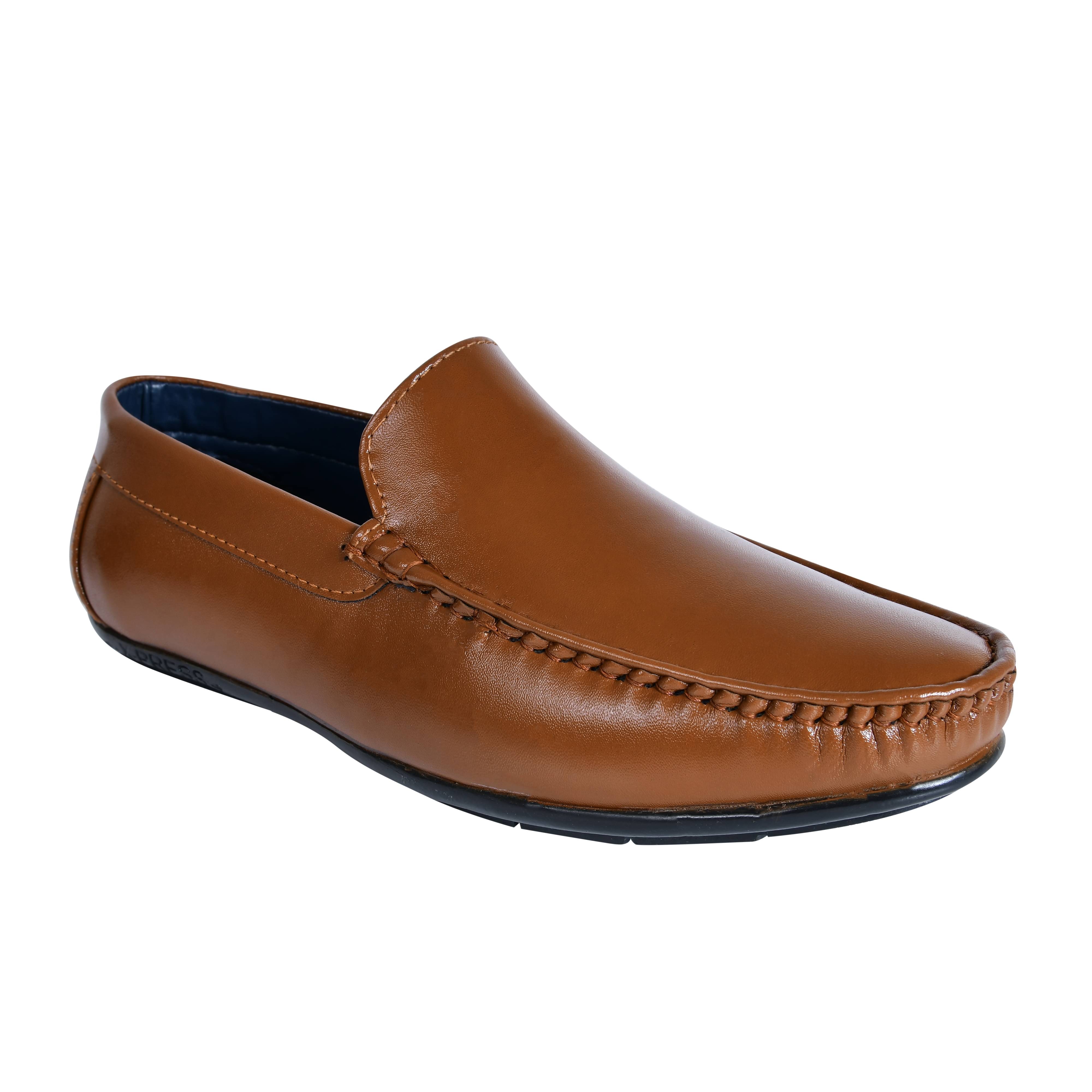     			Action Tan Men's Slip On Formal Shoes