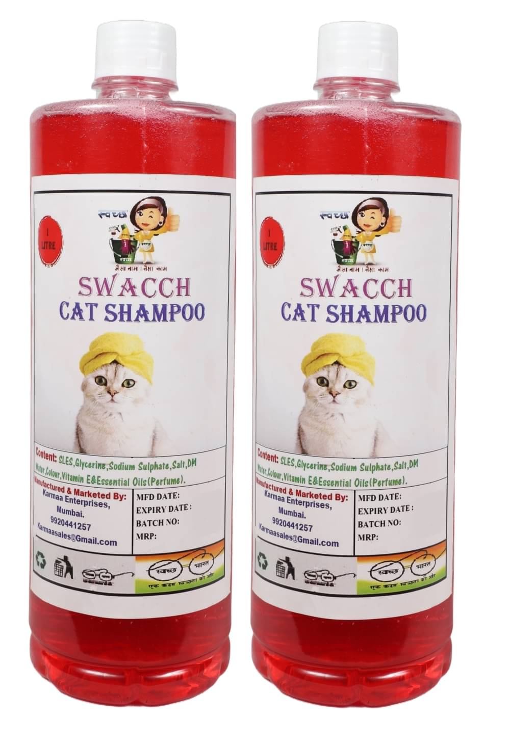     			Cat Shampoo (1 Litre) (Pack of 2) Jasmine