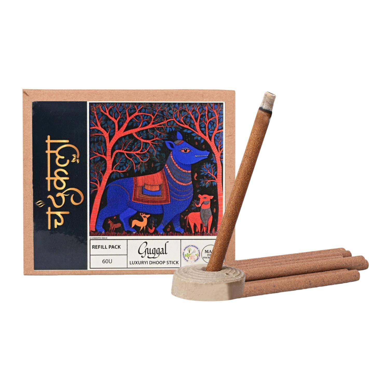 Chandrakala Incense Dhoop Sticks Guggal 60 Pieces ( Pack of 1 ) Chandrakala Incense Dhoop Sticks Guggal 60 Pieces ( Pack of 1 )