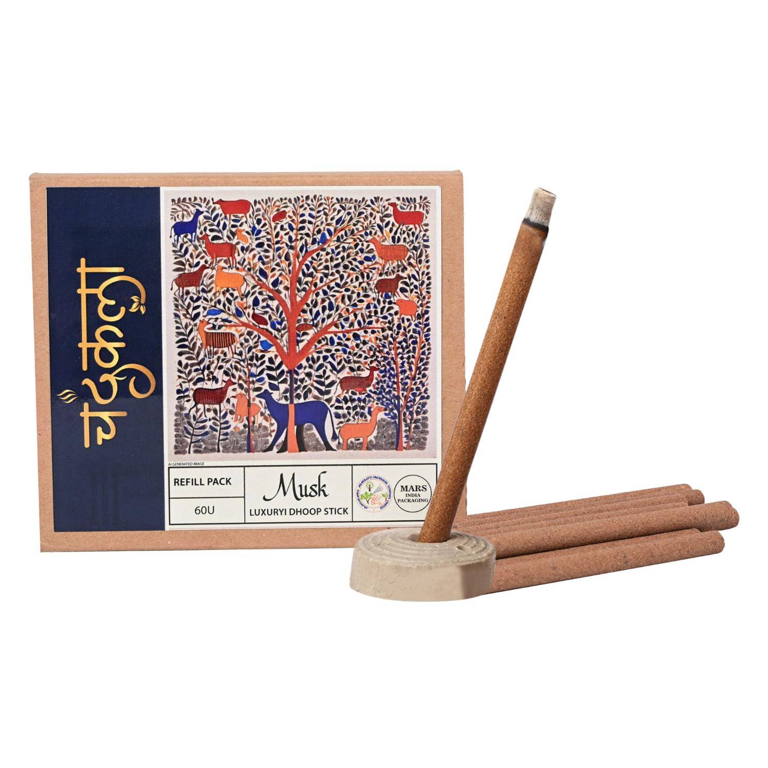     			Chandrakala Incense Dhoop Sticks Musk 60 Pieces ( Pack of 1 )