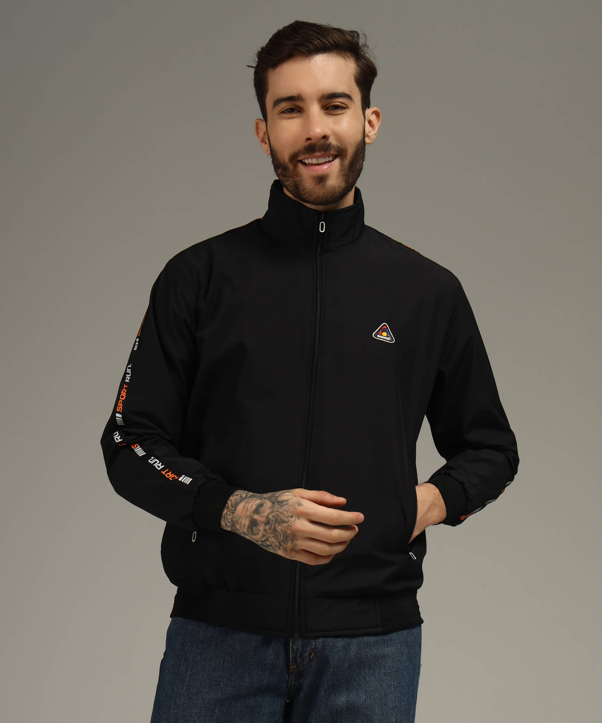 Christy World Nylon Men's Windcheater Jacket - Black ( Pack of 1 ) - Jackets & Coats | Buy online on ZillyBuy