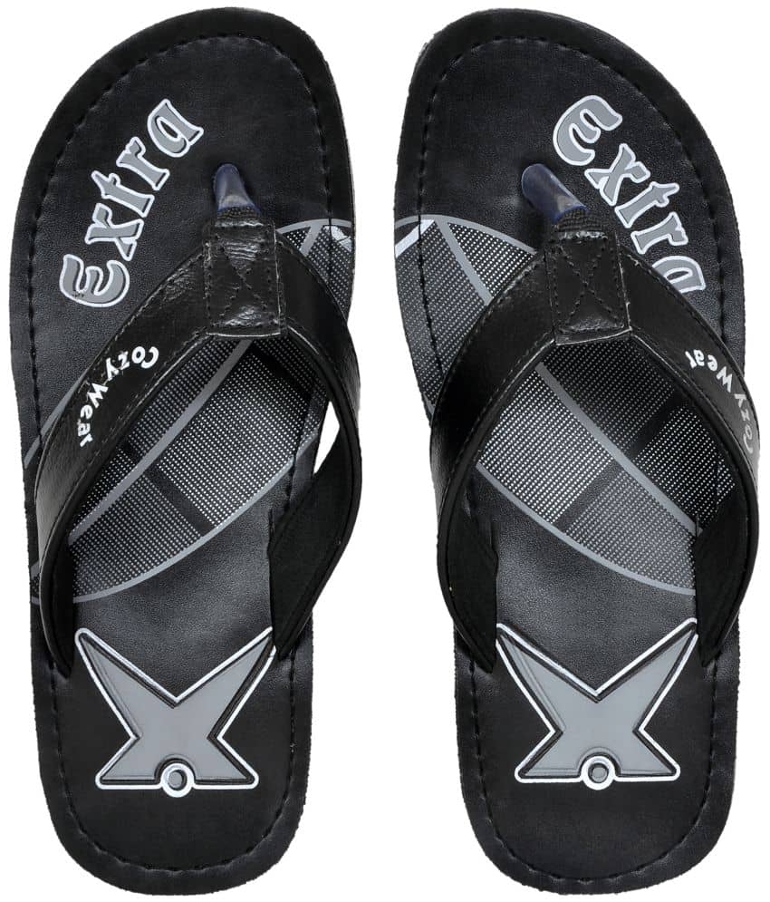 Cozy Wear - Black Men's Thong Flip Flop