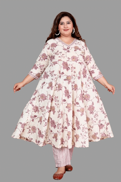 Doriyaan Cotton Printed Kurti With Pants Women's Stitched Salwar Suit - Pink ( Pack of 1 ) Doriyaan Cotton Printed Kurti With Pants Women's Stitched Salwar Suit - Pink ( Pack of 1 )