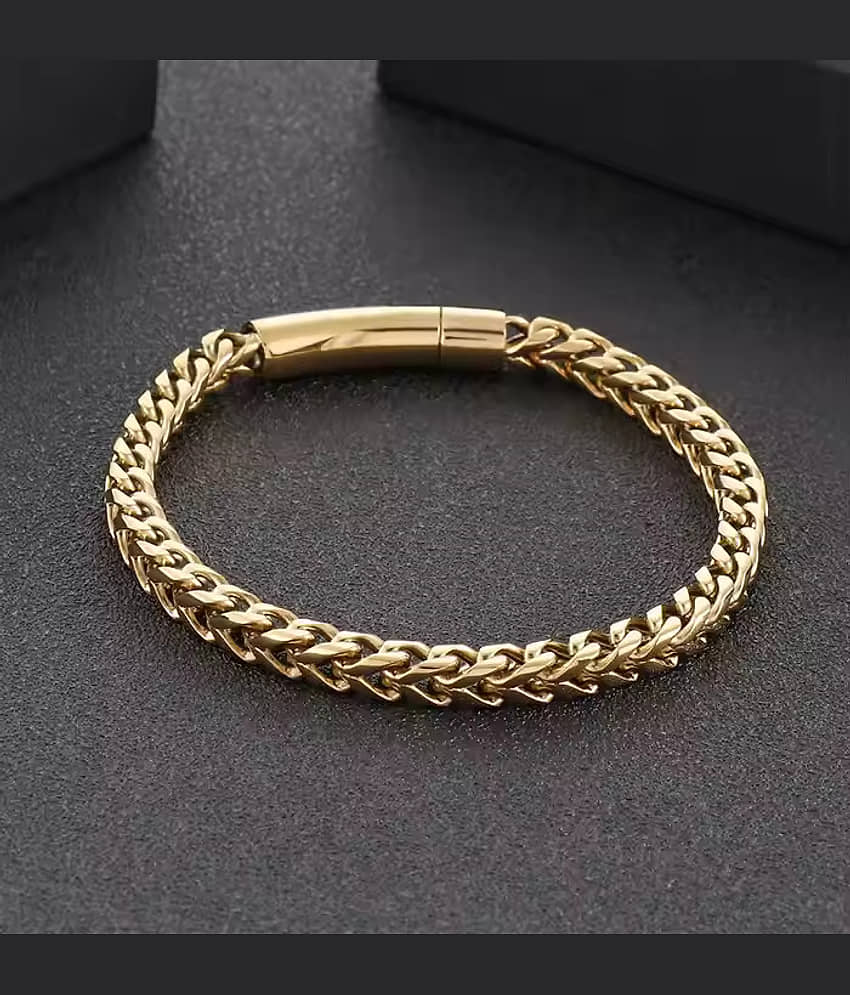 FASHION FRILL Gold Bracelet ( Pack of 1 ) - Bangles & Bracelets | Buy online on ZillyBuy