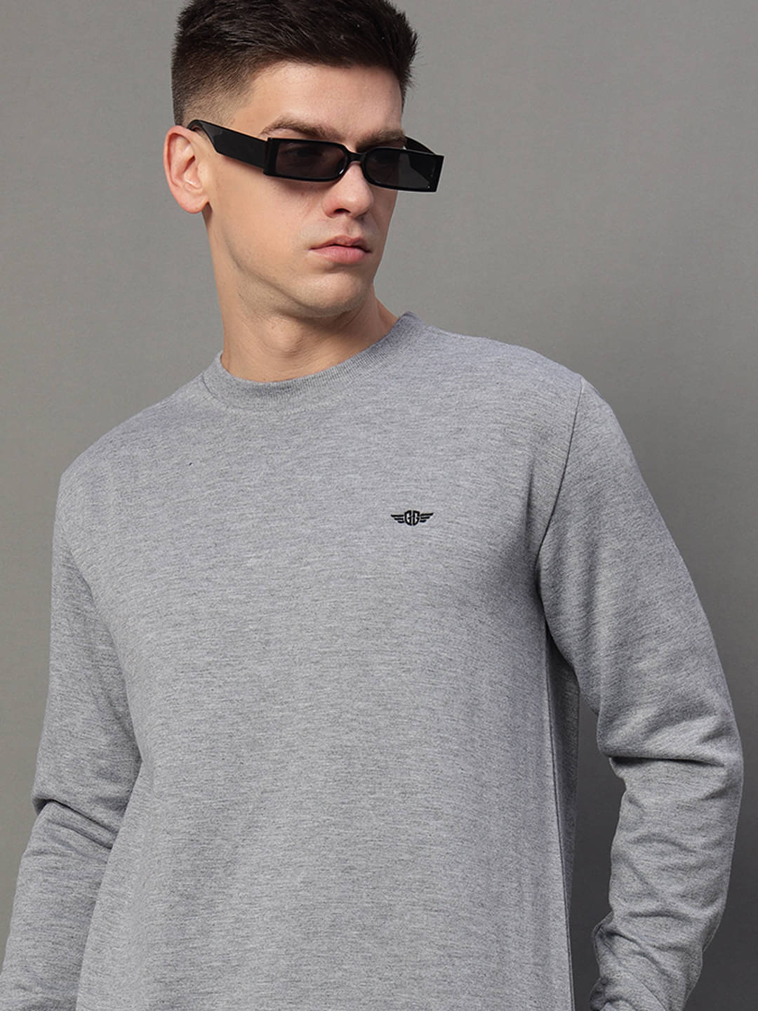 GET GOLF Fleece Round Neck Men's Sweatshirt - Grey ( Pack of 1 ) GET GOLF Fleece Round Neck Men's Sweatshirt - Grey ( Pack of 1 )