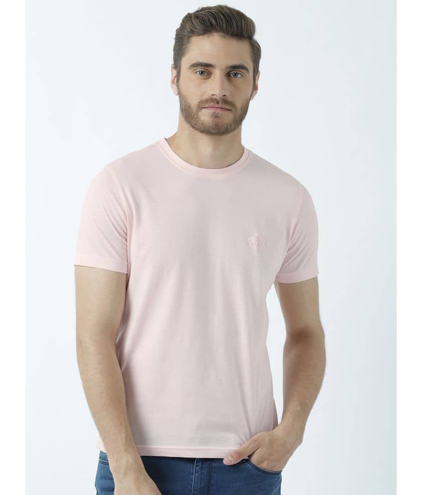 Huetrap Pack of 1 Cotton Regular Fit Men's T-Shirt ( Pink )