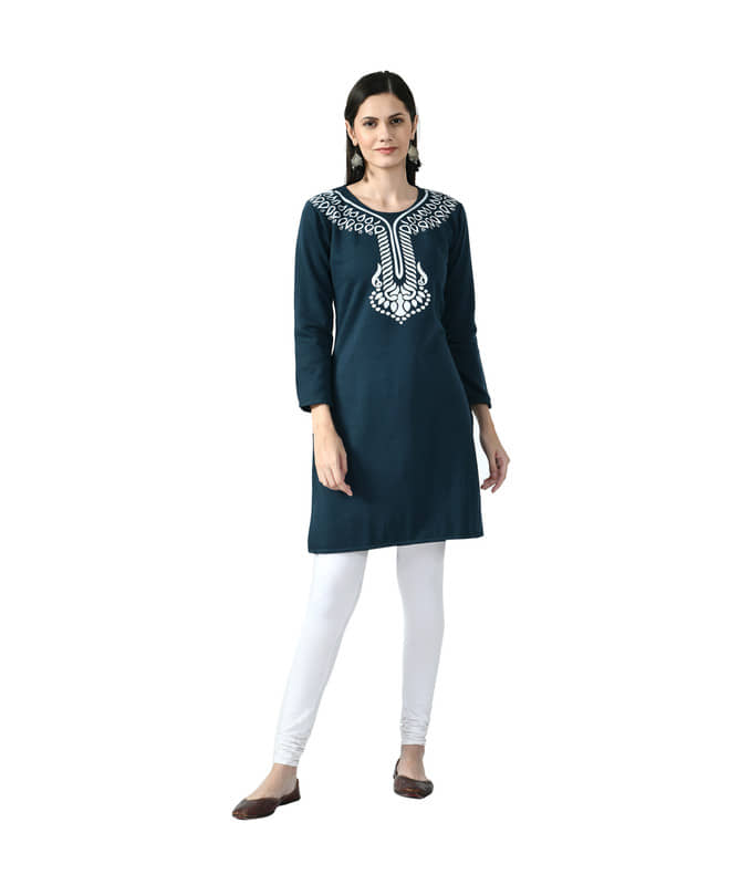 Woollen Short Kurti For Women (Pack of 1) - Kurtis, Tunics | Buy online on ZillyBuy