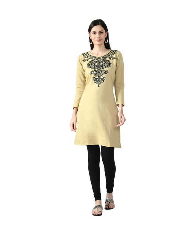 Woollen Short Kurti For Women (Pack of 1) - Kurtis, Tunics | Buy online on ZillyBuy