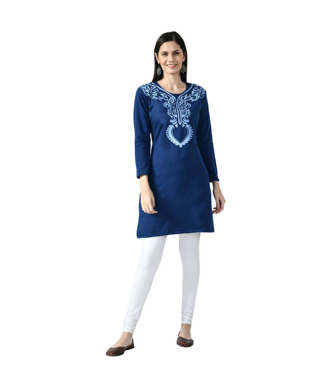 Woollen Short Kurti For Women (Pack of 1) - Kurtis, Tunics | Buy online on ZillyBuy