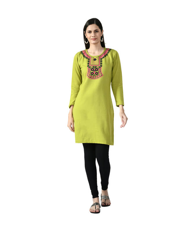 Woollen Short Kurti For Women (Pack of 1) - Kurtis, Tunics | Buy online on ZillyBuy