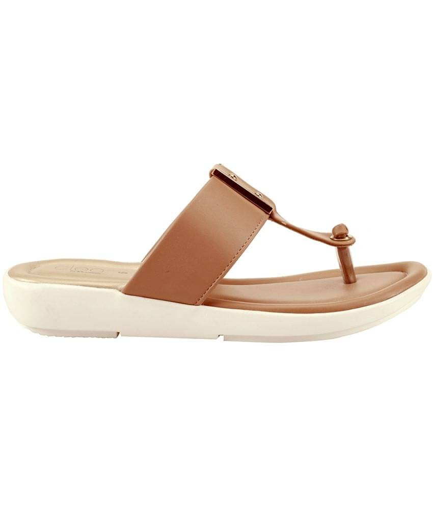     			KHADIM Brown Flats