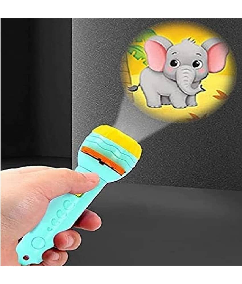 Kidsaholic Toy Torch with 3 slides 24 patterns Mini Projector Torch Toy Flashlight Slide Projector torch for kids (Free subscription of kids Educational worksheets) - Toys and Games | Buy online on ZillyBuy