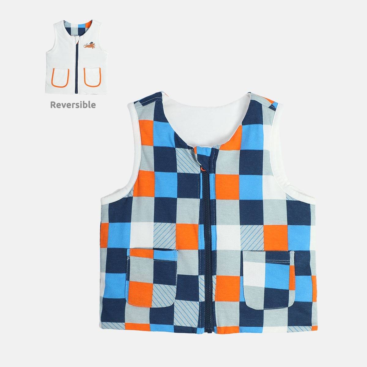     			MINI KLUB Pack of 1 Baby Boys 100% Cotton Light Weight Jacket ( Multicolor )