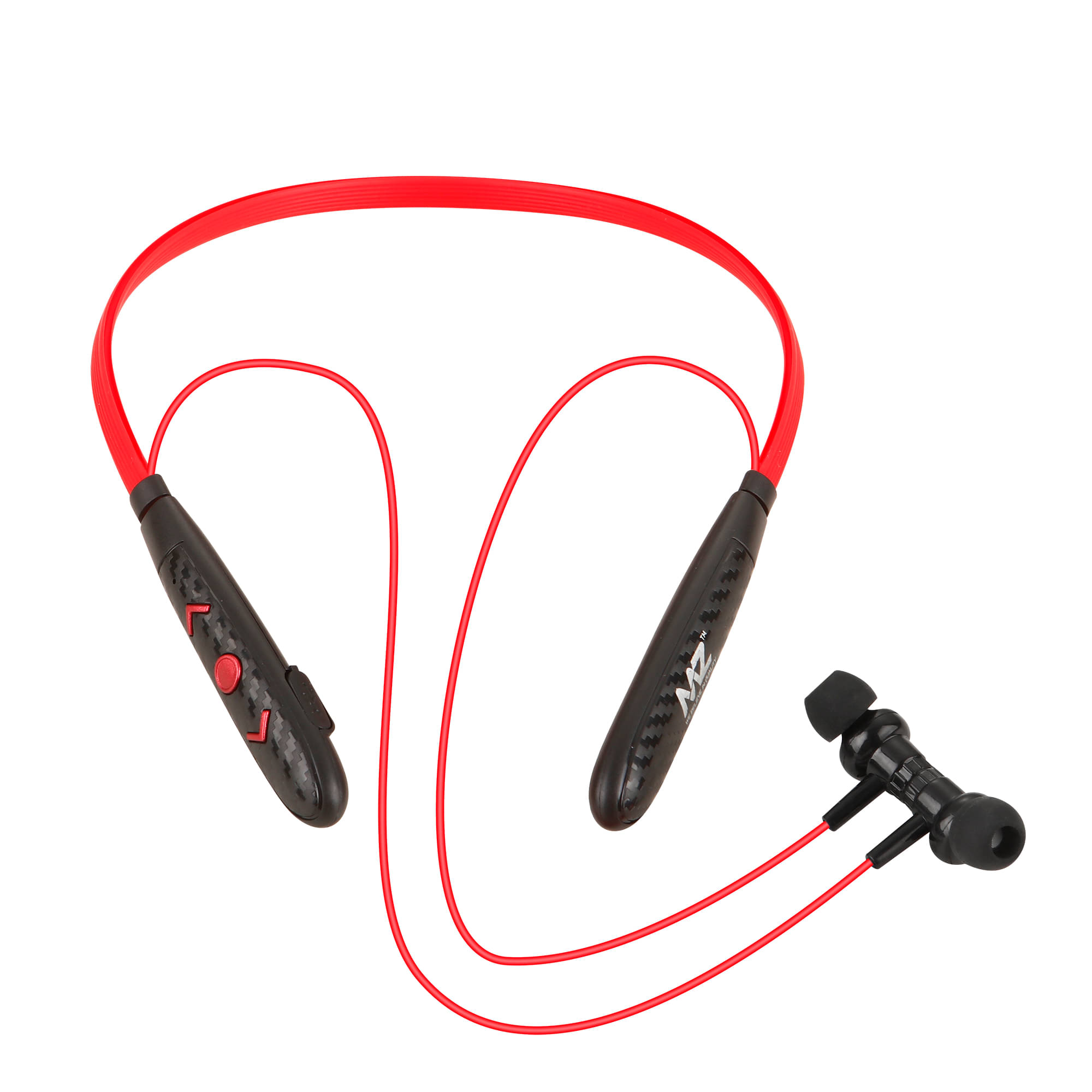 MZ In-the-ear Bluetooth Headset with Upto 25h Talktime Noise Cancellation - Red MZ In-the-ear Bluetooth Headset with Upto 25h Talktime Noise Cancellation - Red