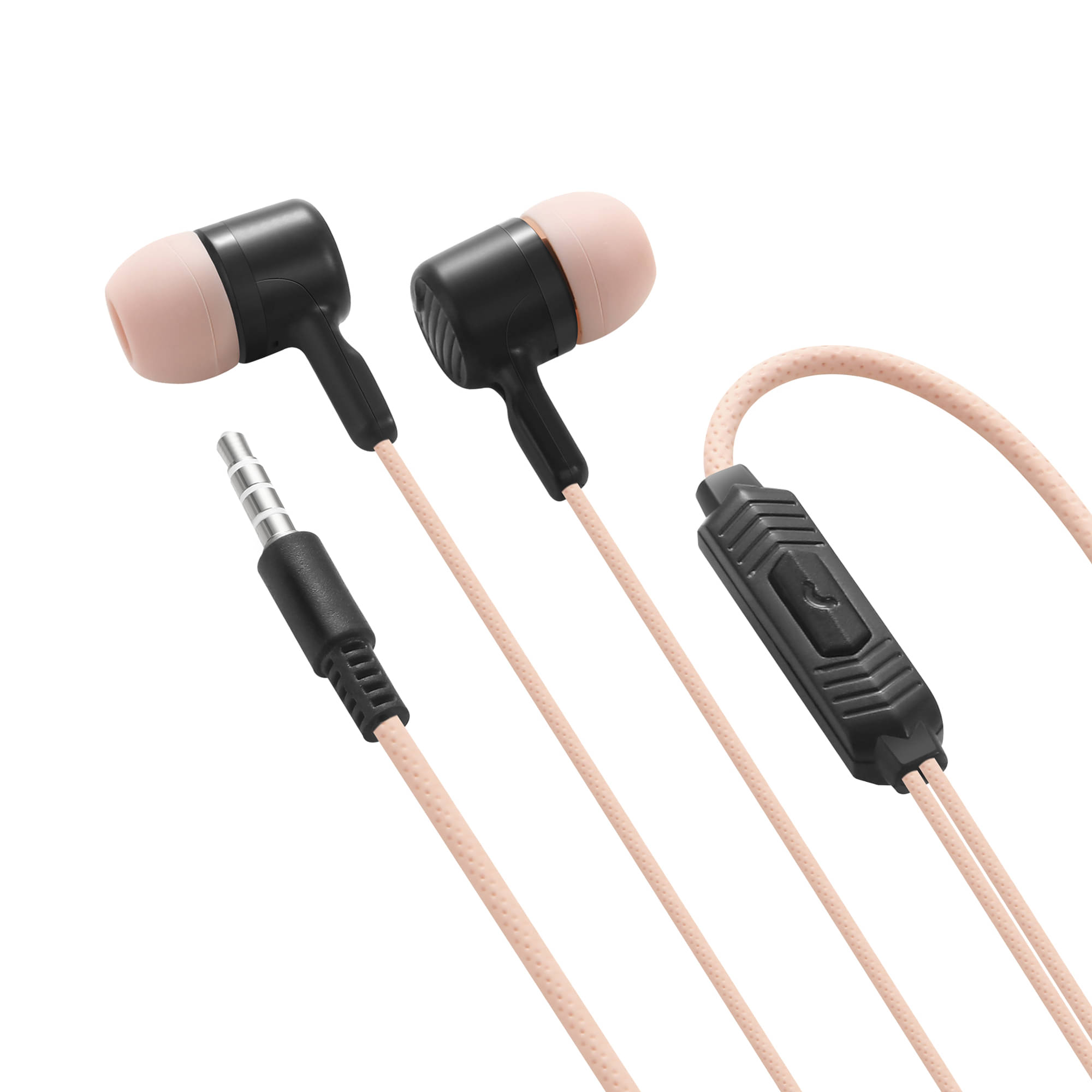     			MZ M103 3.5 mm Wired Earphone In Ear Volume Controller Pink