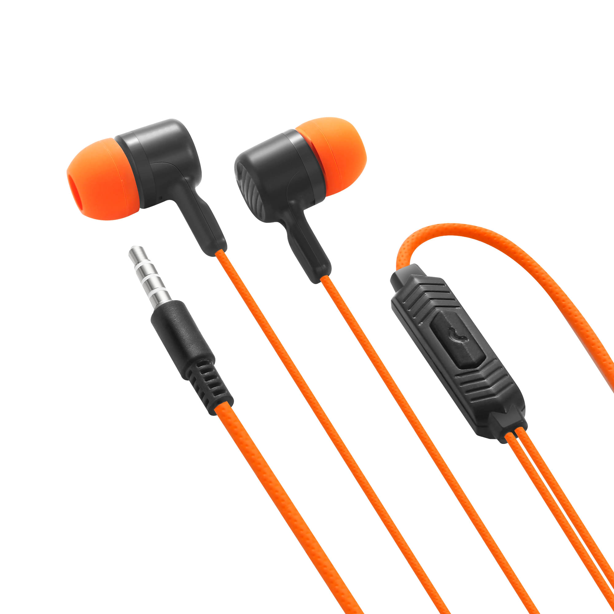     			MZ M103 3.5 mm Wired Earphone In Ear Volume Controller Orange