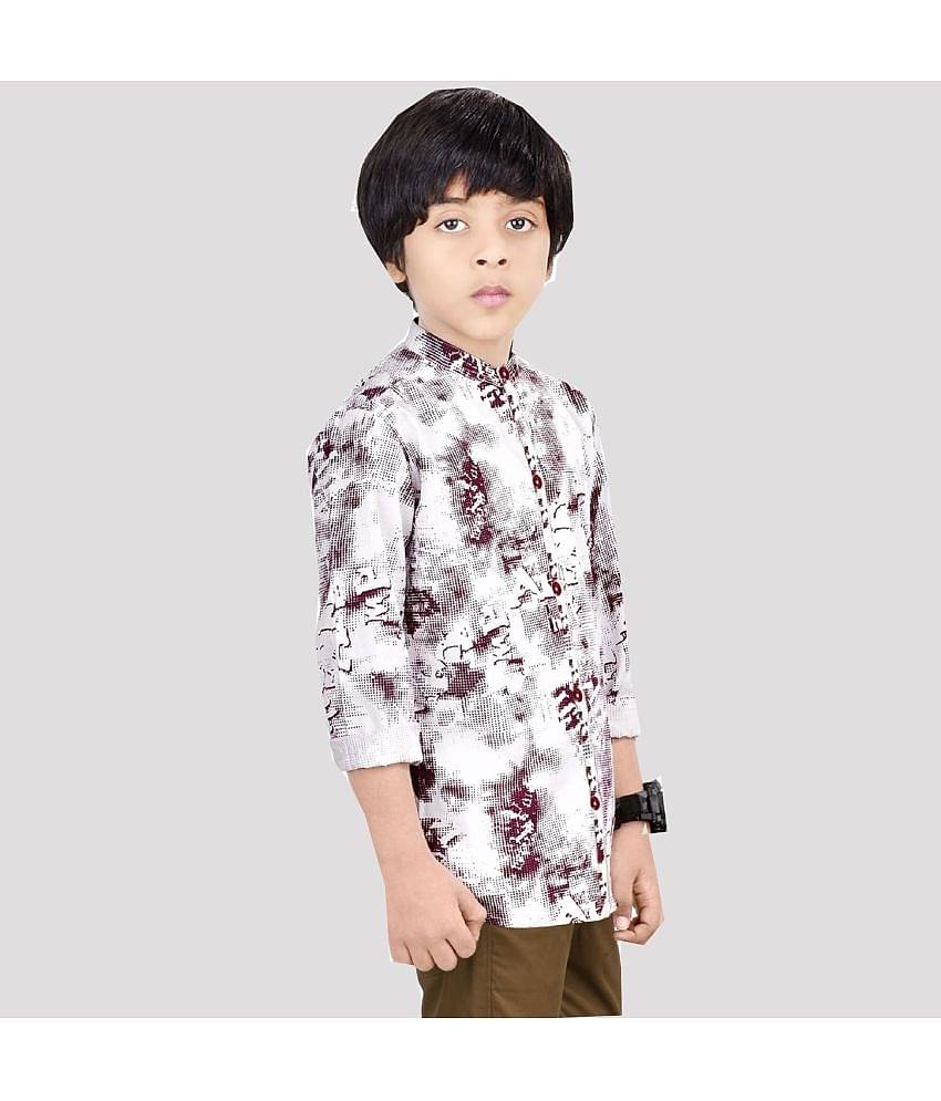 Made In The Shade Pack of 1 Boys 100% Cotton Full Sleeves Shirt ( White )