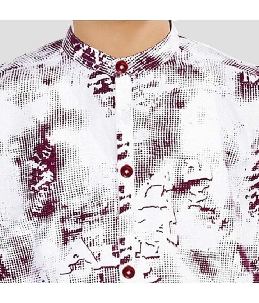 Made In The Shade Pack of 1 Boys 100% Cotton Full Sleeves Shirt ( White )