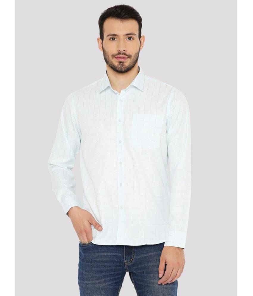 Maharaja - Blue Cotton Blend Slim Fit Men's Formal Shirt ( Pack of 1 ) Maharaja - Blue Cotton Blend Slim Fit Men's Formal Shirt ( Pack of 1 )