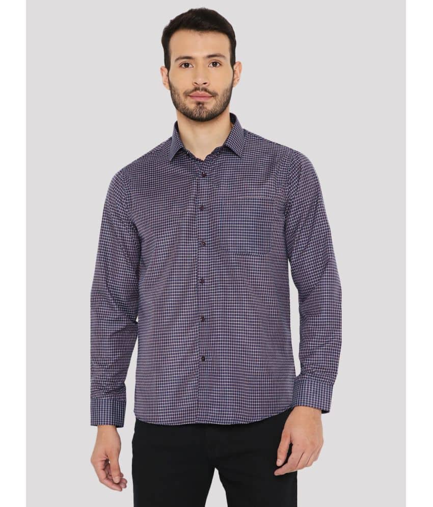 Maharaja - Blue Cotton Blend Slim Fit Men's Formal Shirt ( Pack of 1 )