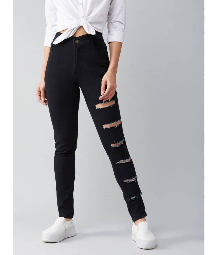 Miss Chase - Black Denim Women's Jeans ( Pack of 1 ) - Jeans | Buy online on ZillyBuy