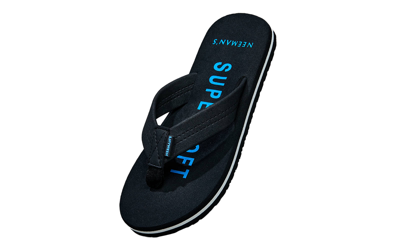     			Neemans Black Men's Thong Flip Flop