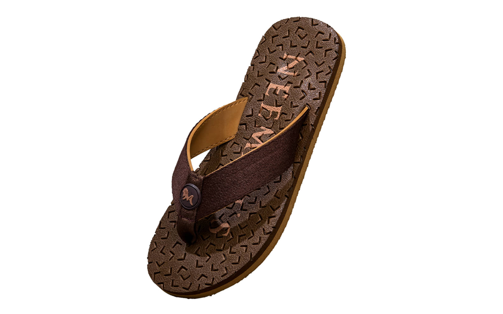     			Neemans Brown Men's Thong Flip Flop