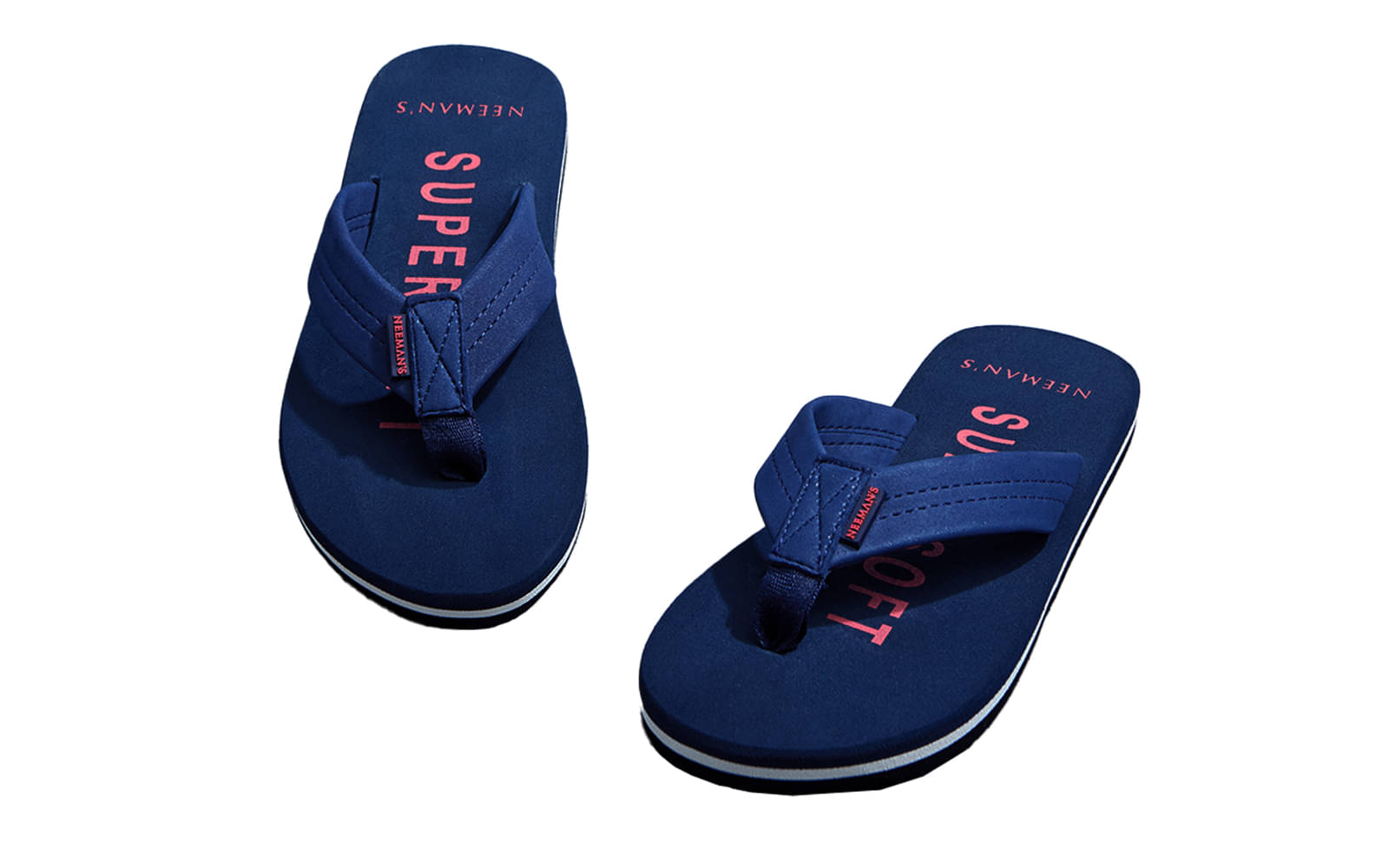     			Neemans Navy Men's Thong Flip Flop