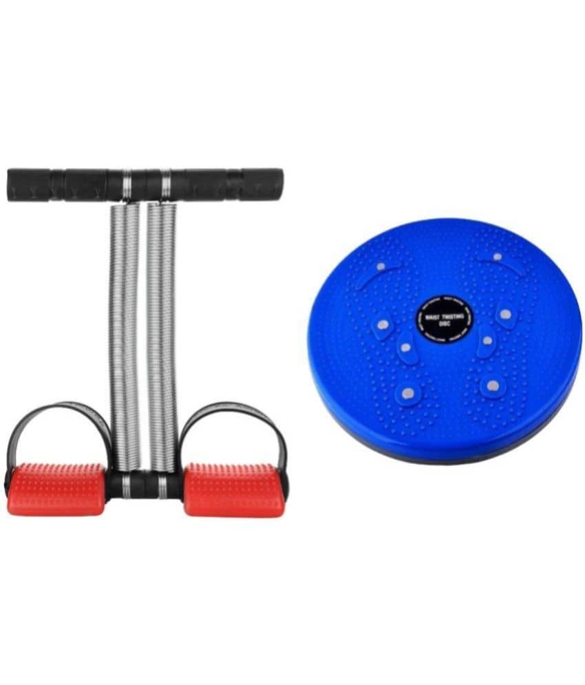 Oddish Tummy Trimmer Double Spring Red color with Tummy Twister combo Pack home gym equipment abdominal exercise fat cutter body toner for men and women - Sports and Fitness Equipment | Buy online on ZillyBuy