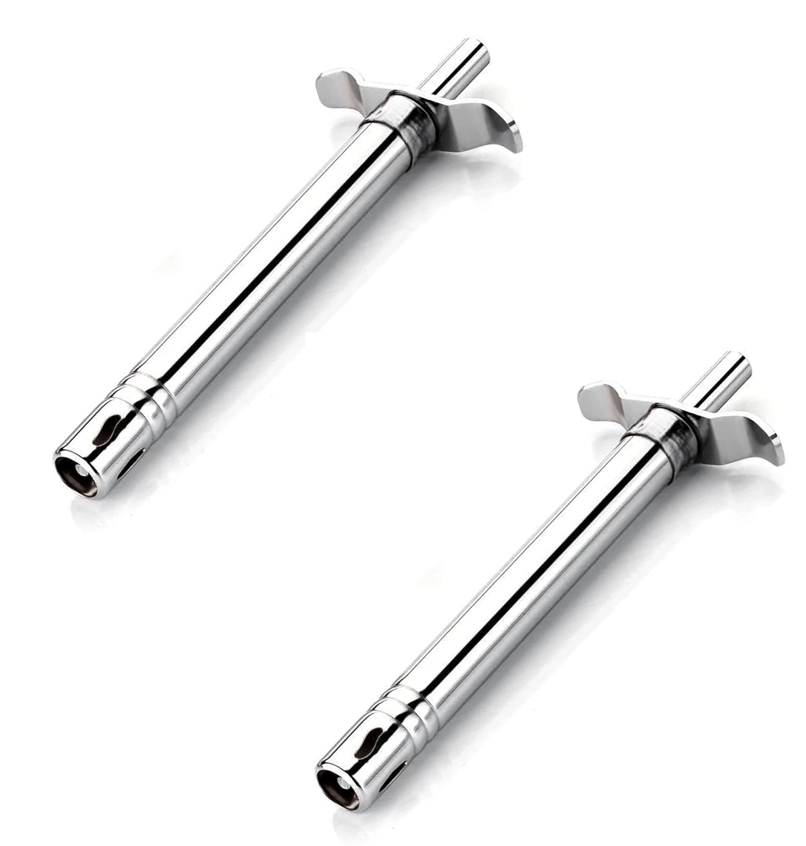 RIVERNEST Silver Stainless Steel 2 Ps Kitchen lighter Gas lighter ( Set of 1 )