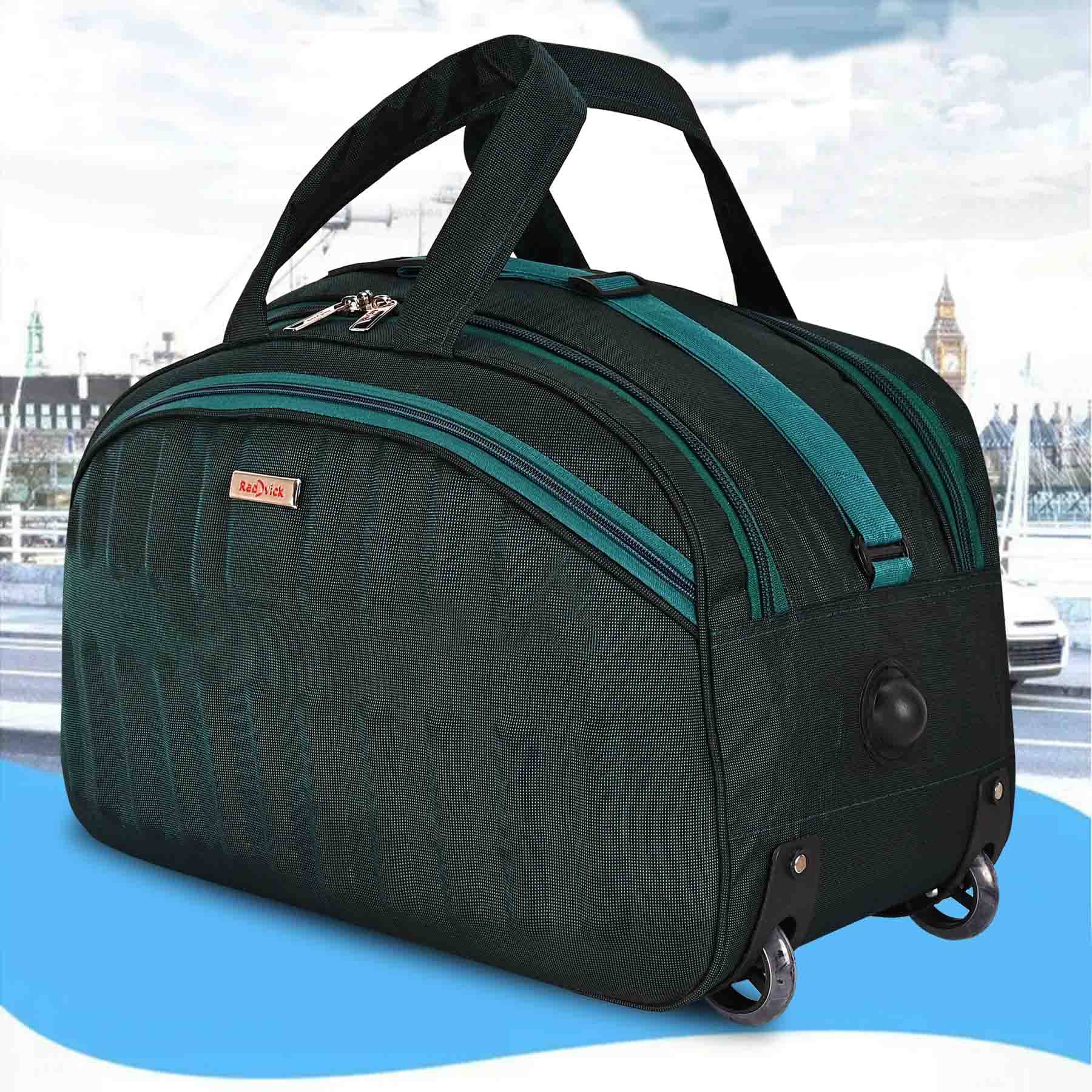     			Red vick 20 Ltrs Green Polyester Duffle Trolley